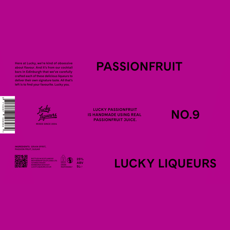 Lucky Liqueurs PASSIONFRUIT 5L