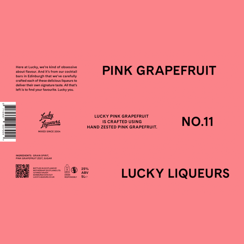Lucky Liqueurs PINK GRAPEFRUIT 5L
