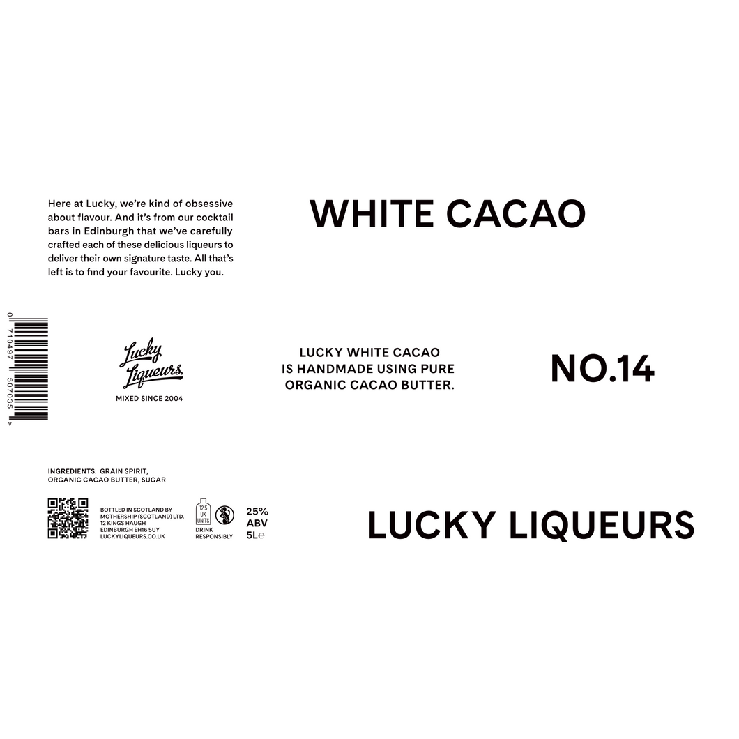 Lucky Liqueurs WHITE CACAO 5L